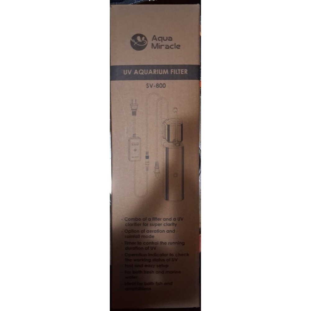 Aqua Miracle SV-800 UV Aquarium Filter